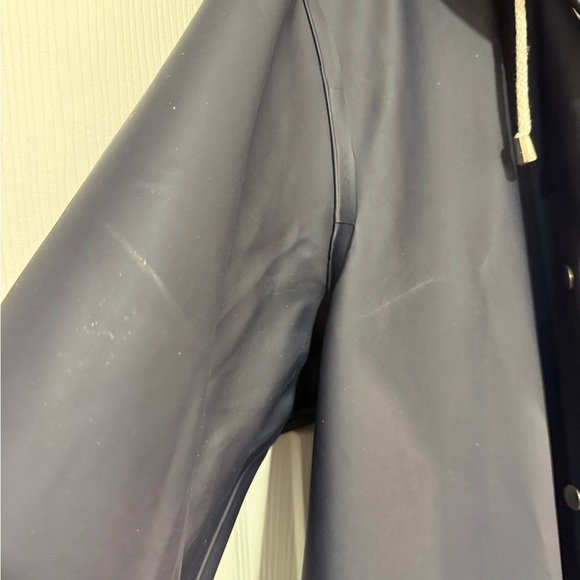 Stutterheim Dark Blue women’s xl navy heavy Raincoat - Picture 5 of 5